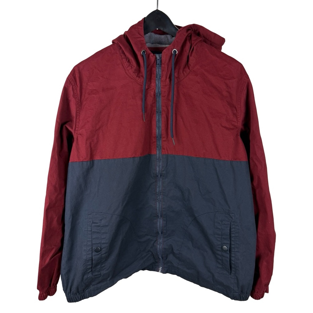 Mens Nomad Colorblock Full Zip Essential Windbreaker Jacket Size L